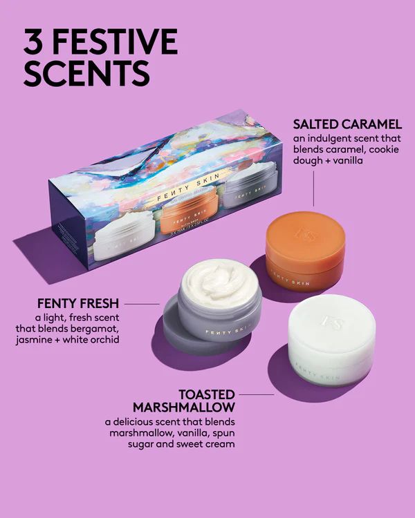 ENTY LIL BUTTA DROPZ MINI SHIMMERING WHIPPED OIL BODY CREAM TRIO