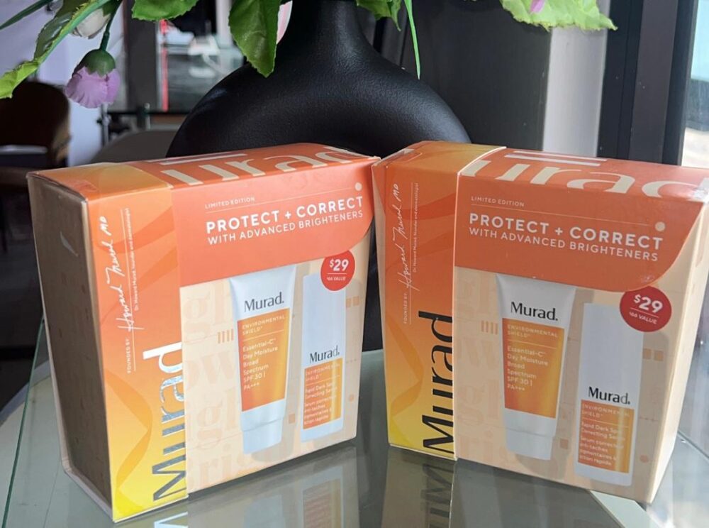 MURAD PROTECT + CORRECT WITH ADVANCED BRIGHTENERS GIFT SET DUO