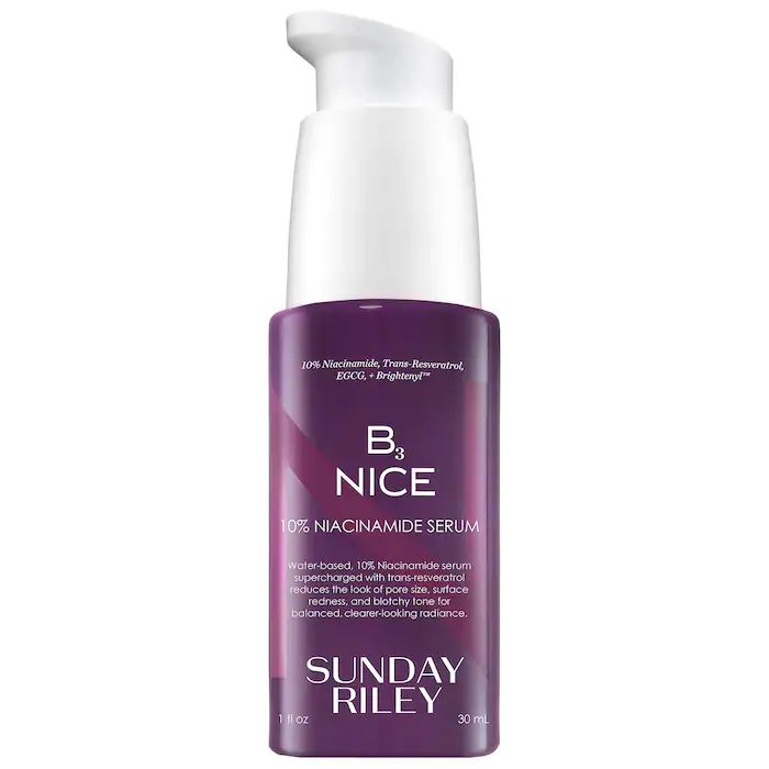A water-based niacinamide serum that is supercharged with trans-resveratrol, which reduces the look of pore size, surface redness, and blotchy tone.